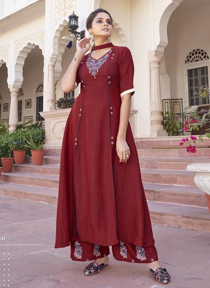 Stylemax Vintage Vol 7 Fancy Designer Stylish Wedding Wear Heavy Airtex Rayon tone to tone Latest Worked Readymade Kurti Collection